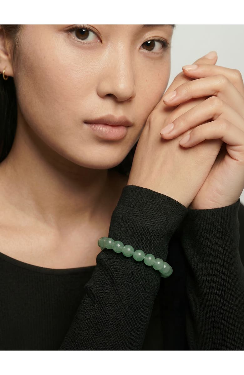 seree Manifest Collection Luck Green Crystal Beaded Bracelet, Alternate, color, 