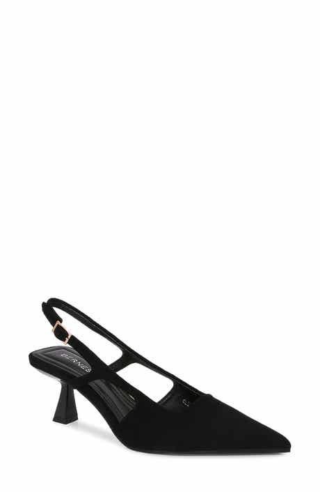 BERNESS Cleopatra Faux Suede Slingback Pump