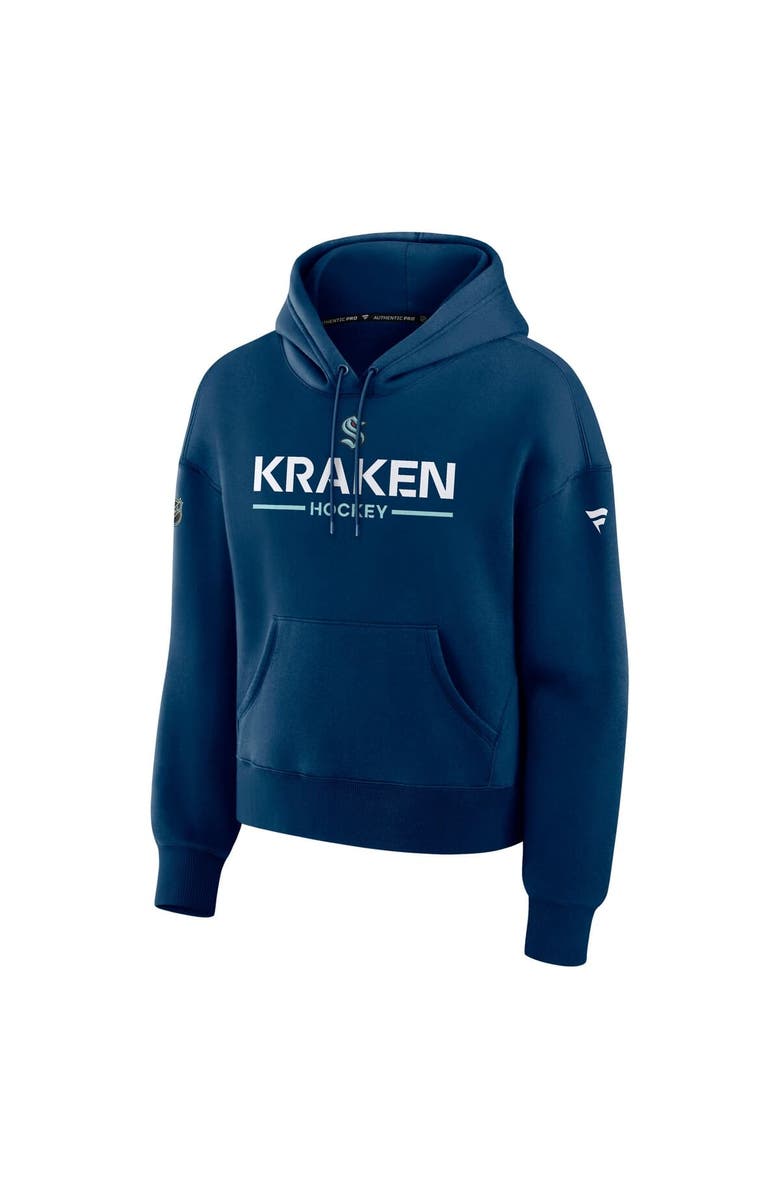 FANATICS Women's Fanatics Deep Sea Blue Seattle Kraken Authentic Pro Primary Pullover Hoodie, Alternate, color, Navy