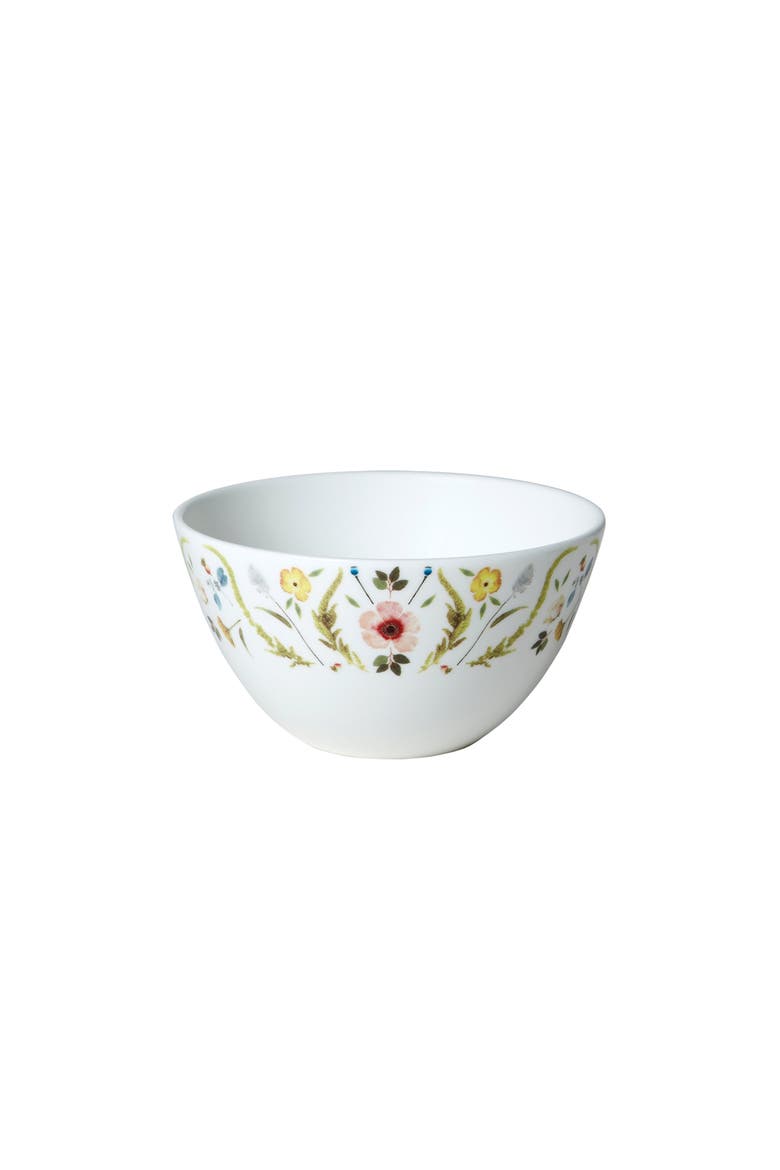 Scandinavian Floral Cereal & Soup Bowl, Main, color, Multi