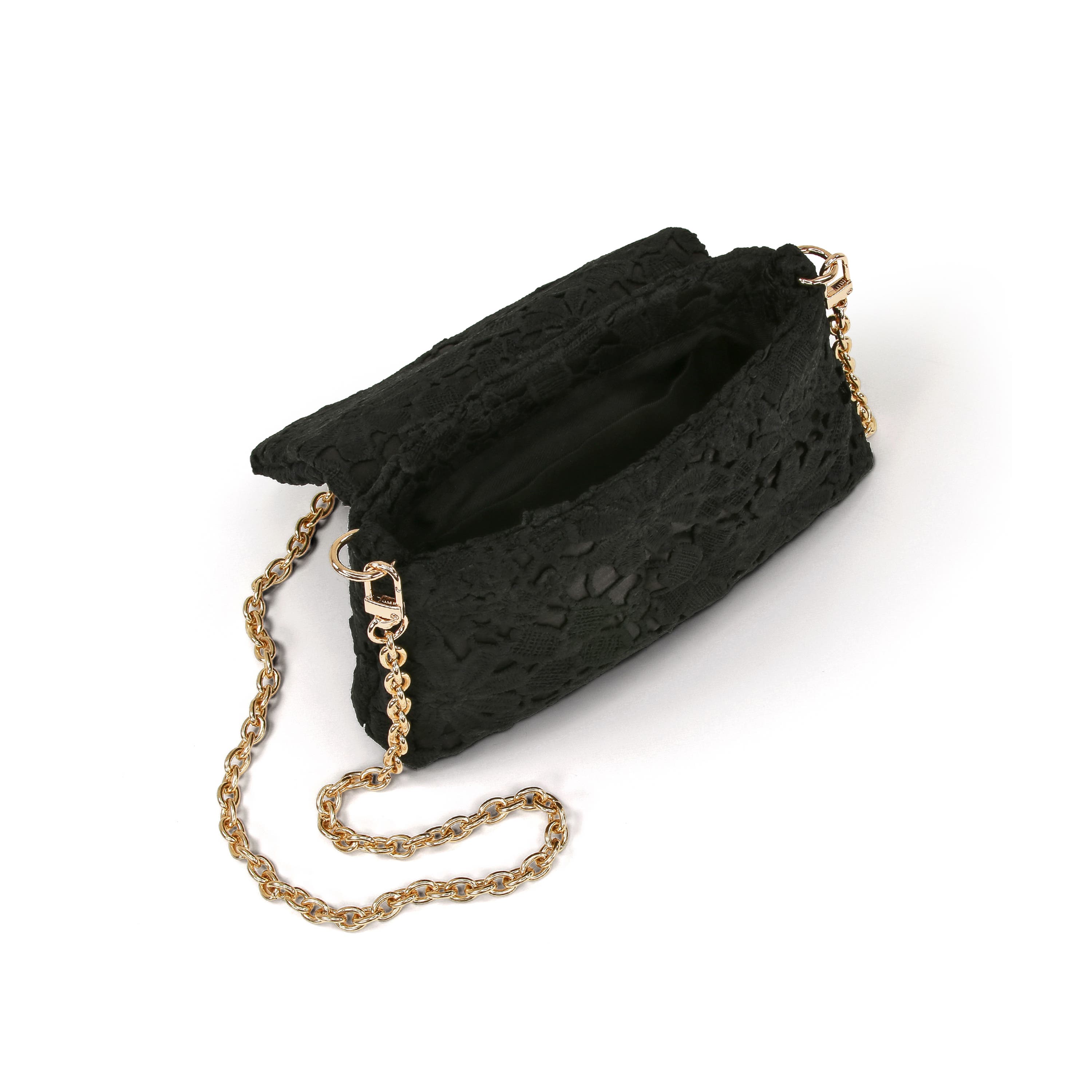 Darcy Crochet Lace Crossbody, Alternate, color, Black