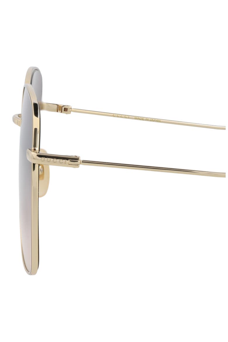 59mm Oversize Square Sunglasses, Alternate, color, GOLD GOLD RED