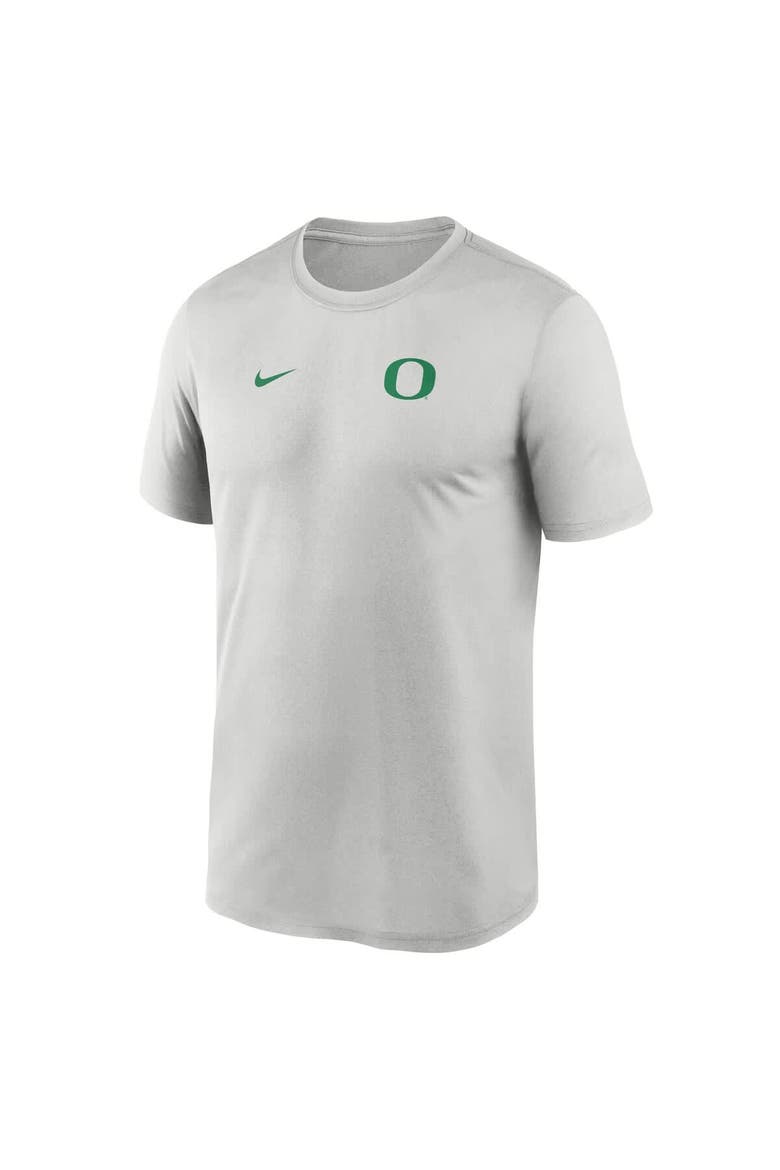 Men's Nike Gray Oregon Ducks 2025 Sideline Small Logo Legend Performance T-Shirt, Alternate, color, Gray