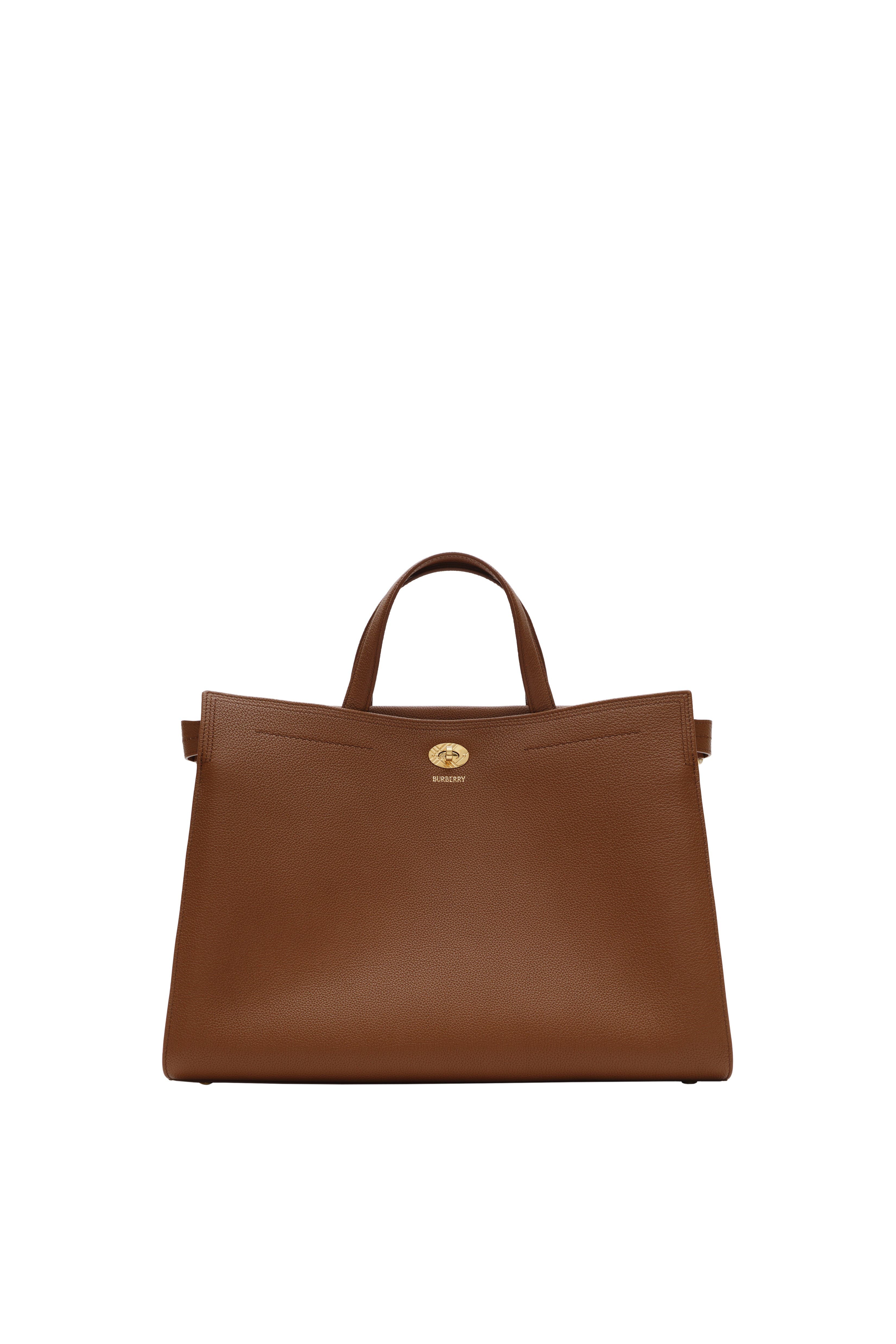Burberry Medium Cotswolds Check Tote, Alternate, color, Hazel Brown