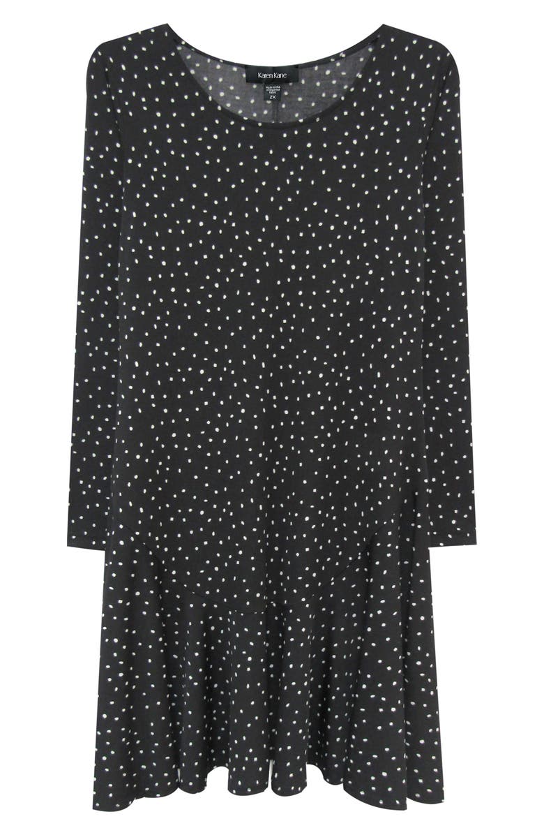 Karen Kane Dakota Dot Jersey A-Line Dress, Alternate, color, 
