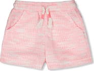 Deux par Deux Elastic Waist Jacquard Knit Shorts