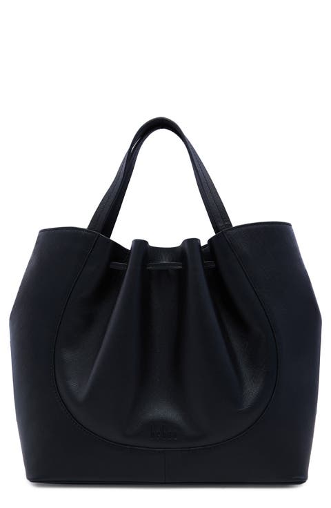 Katrina Pebble Leather Satchel