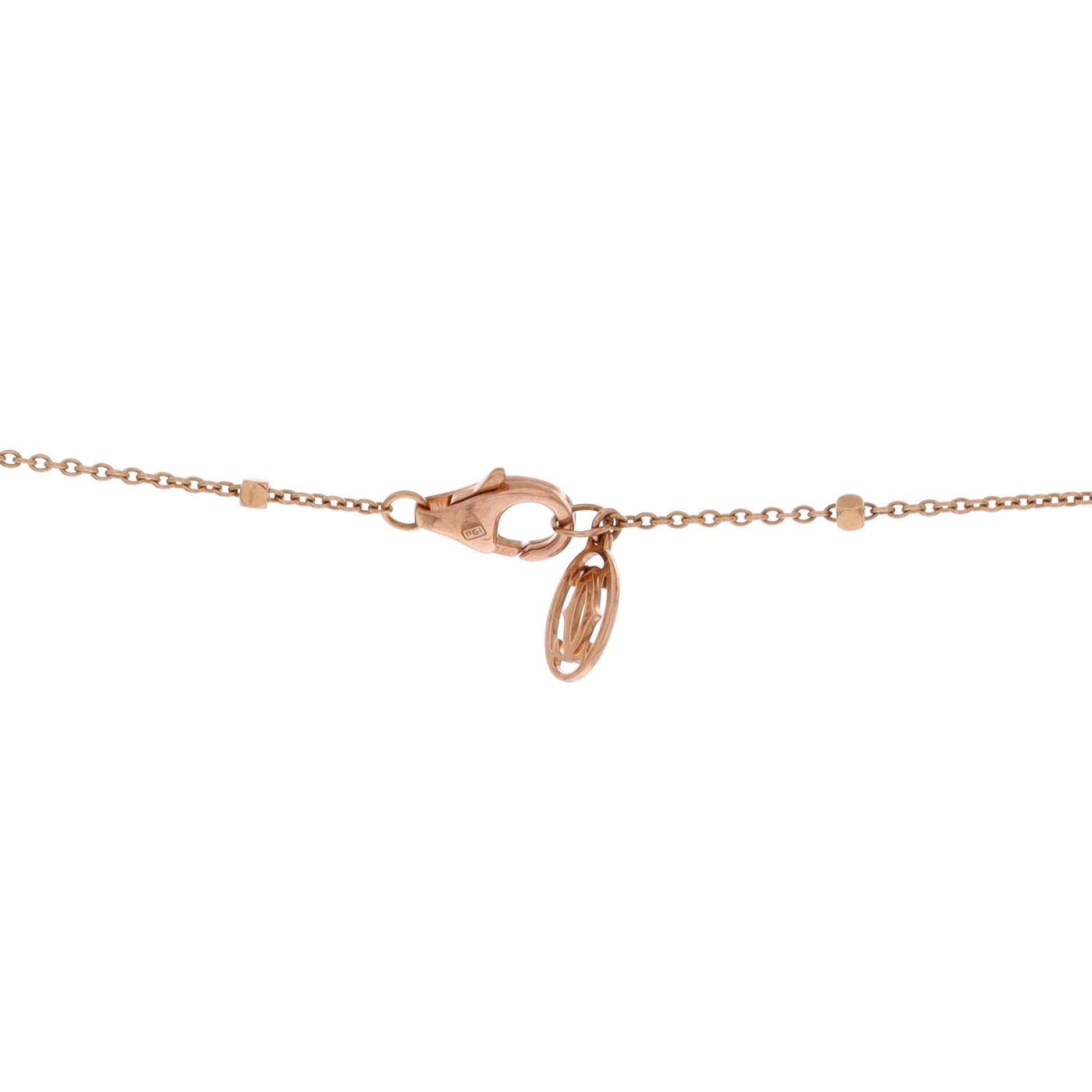 Clash de Cartier Pendant Necklace 18K Rose Gold with Diamonds, Alternate, color, Metallic Gold