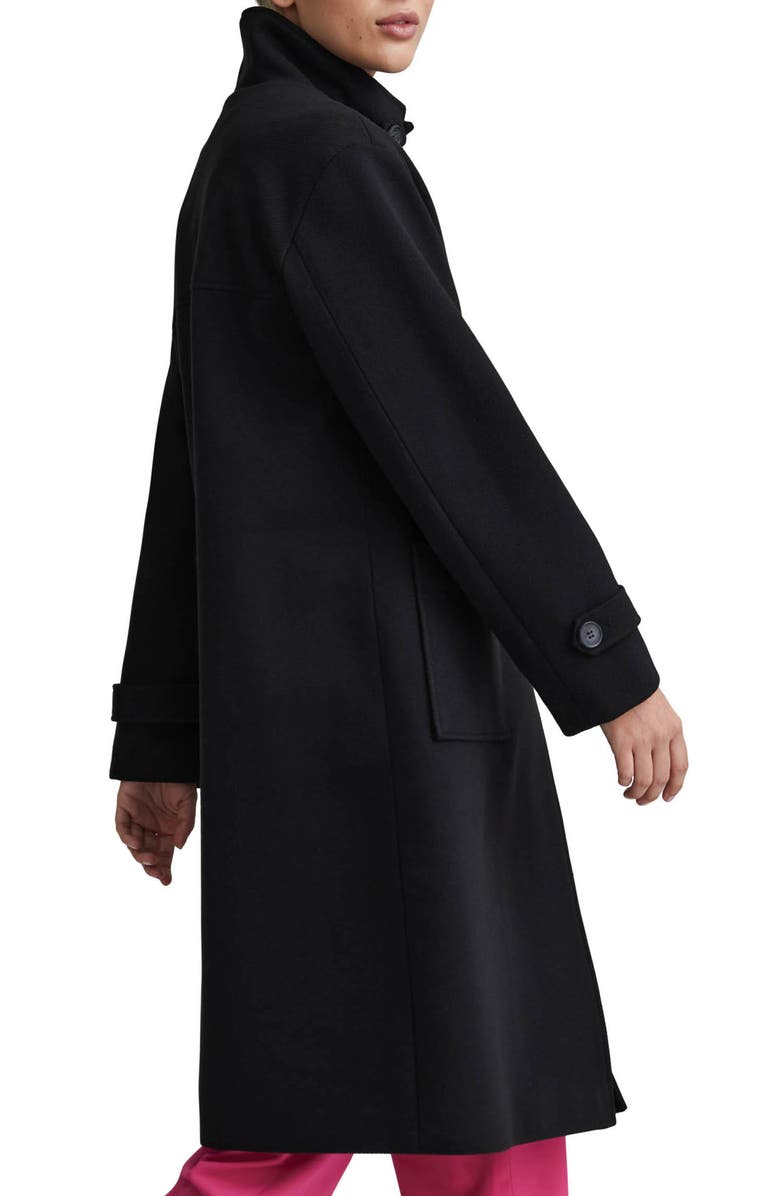 NVLT Felted Twill Duffle Coat, Alternate, color, Black