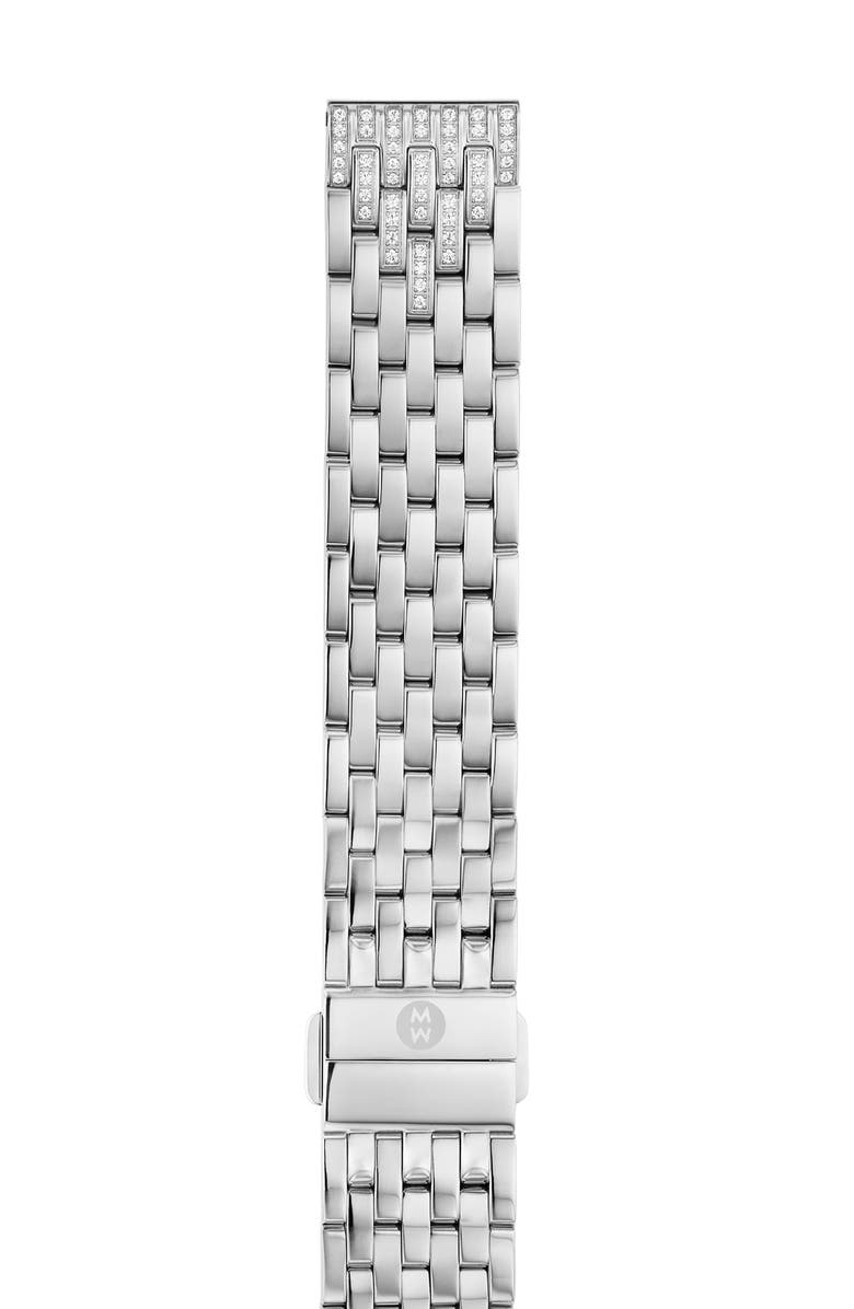MICHELE Caber Isle 18mm Diamond Bracelet Watchband - 0.6ct., Main, color, 