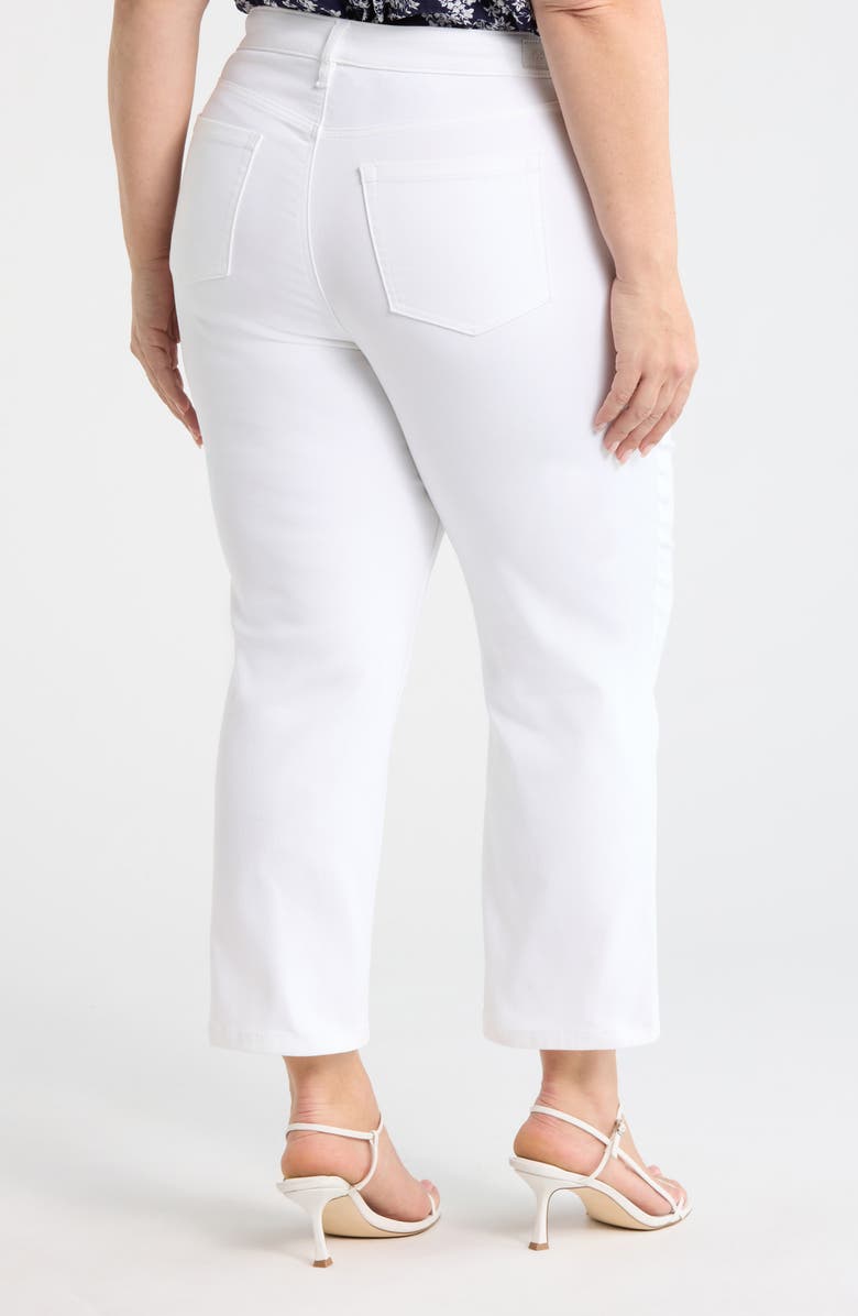 Jones New York Lexington High Waist Crop Jeans, Alternate, color, Soft White