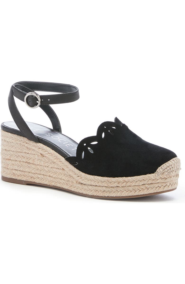 Sole Society Calysa Ankle Strap Espadrille Wedge, Main, color,