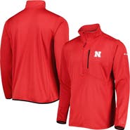 Columbia Men's Columbia Scarlet Nebraska Huskers Park View Omni-Wick Half-Zip Top