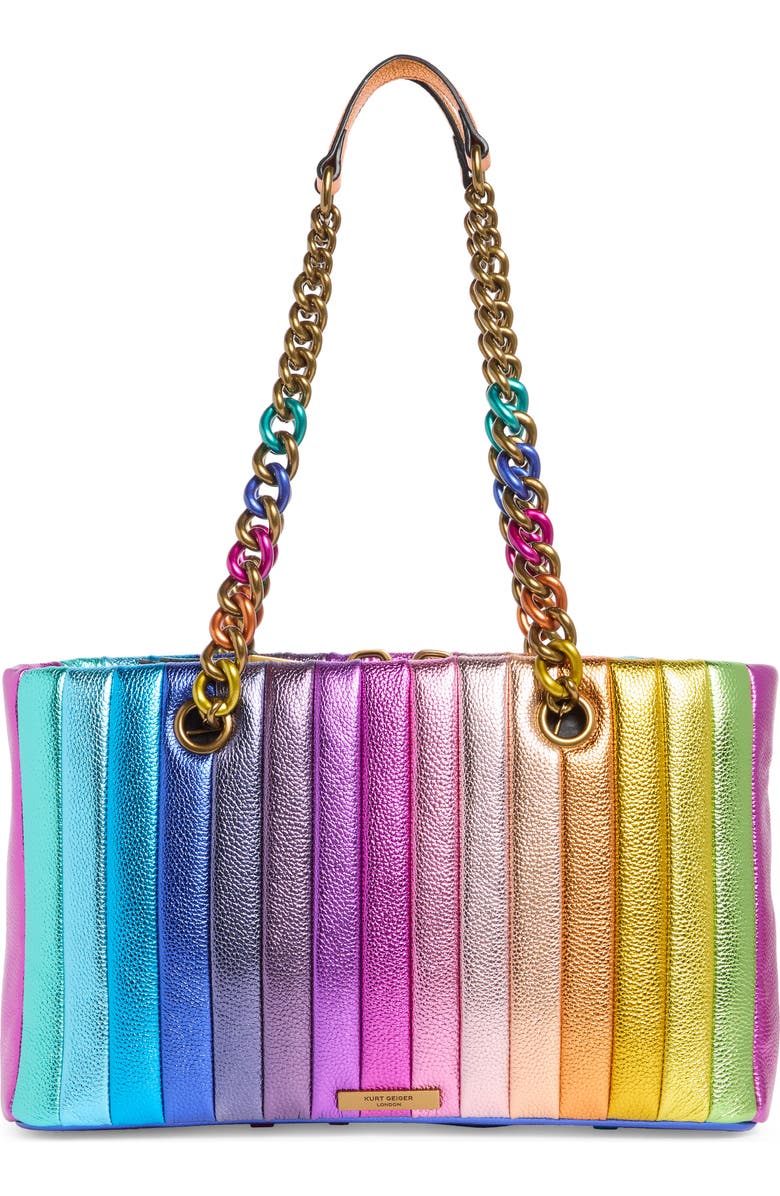 Kurt Geiger London Kensington Shoulder Bag, Alternate, color, Purple Multi