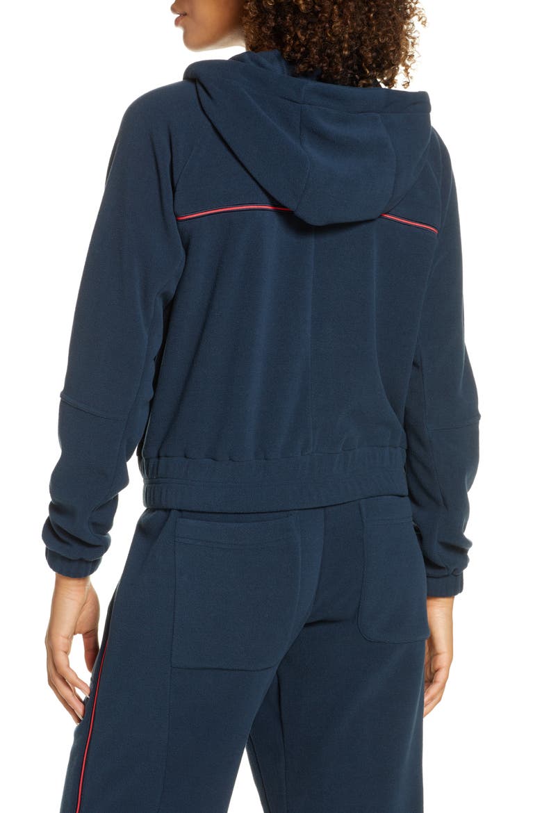 Ember Fleece Hooded Sweatshirt, Alternate, color, DARK PETROL