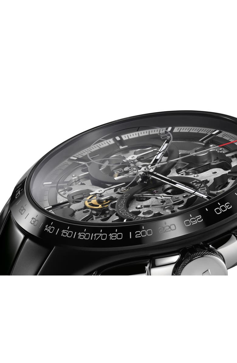 RADO HyperChrome Exhibition Automatic Chronograph Bracelet Watch, 45mm, Alternate, color, 