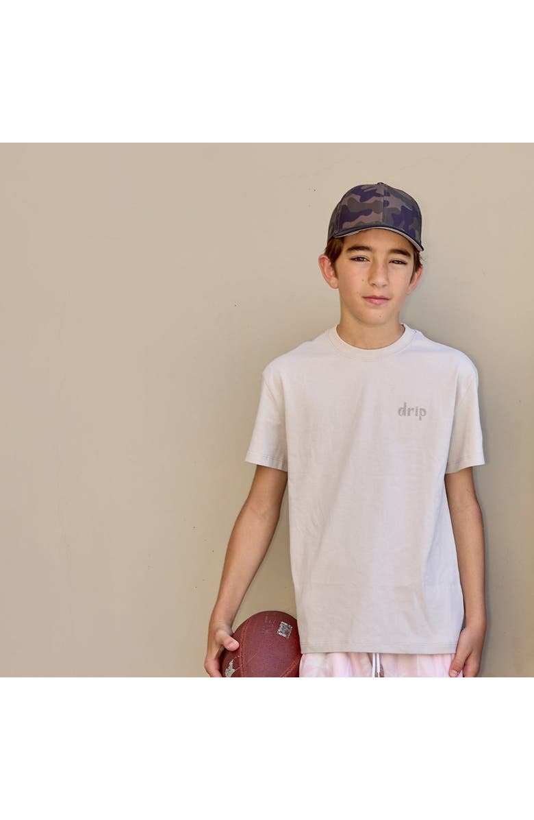 The Drip Shop Palm Paradise Tee - Big Kid, Alternate, color, Bone