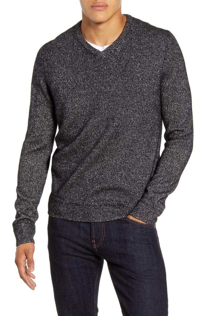 NORDSTROM MEN'S SHOP Cashmere & Silk V-Neck Sweater, Main, color,