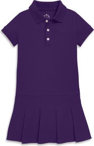 Primary Kids Short Sleeve Pique Polo Dress