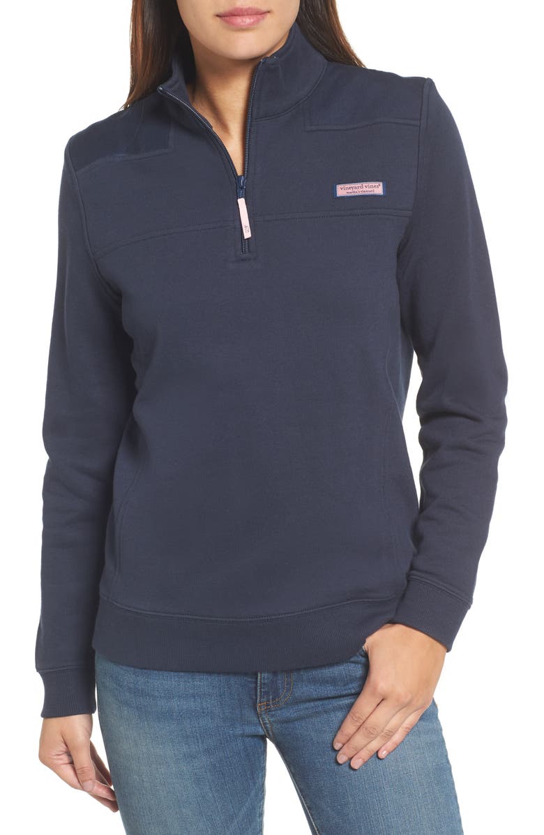 vineyard vines Shep Half Zip French Terry Pullover, Main, color,