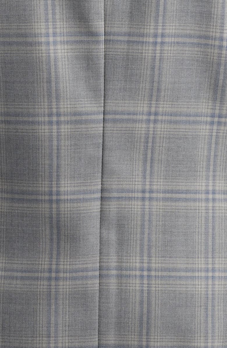 BOSS Hutson Windowpane Check Sport Coat, Alternate, color, Medium Grey
