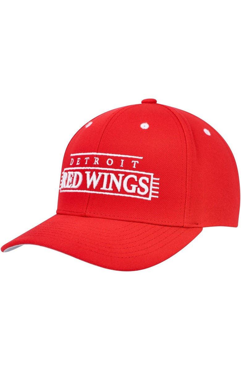 Mitchell & Ness Men's Mitchell & Ness Red Detroit Red Wings LOFI Pro Snapback Hat, Alternate, color,