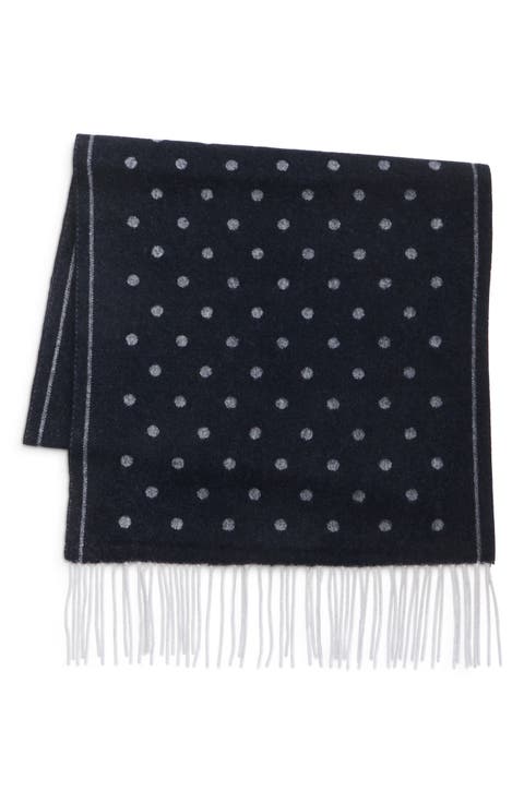 Jacquard Dot Cashmere Scarf