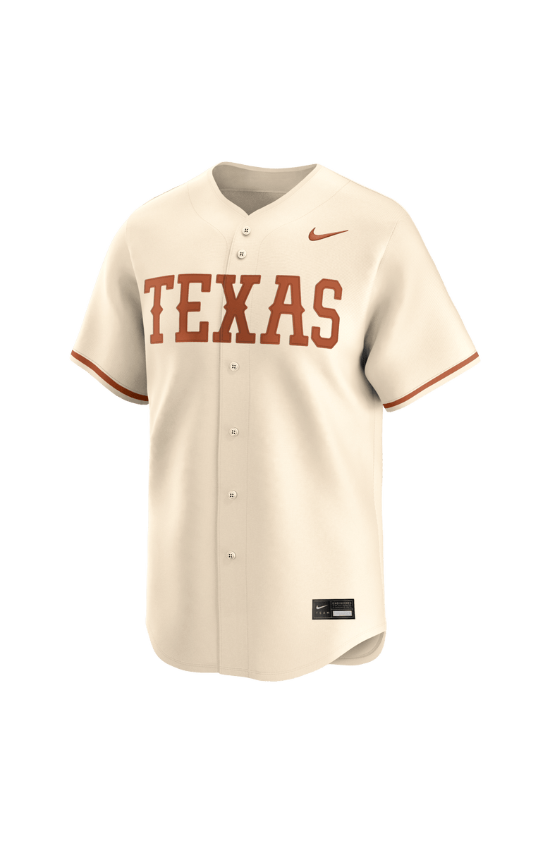 Nike Men's Nike Cream Texas Longhorns Alternate Limited Baseball Jersey, Alternate, color, Cream