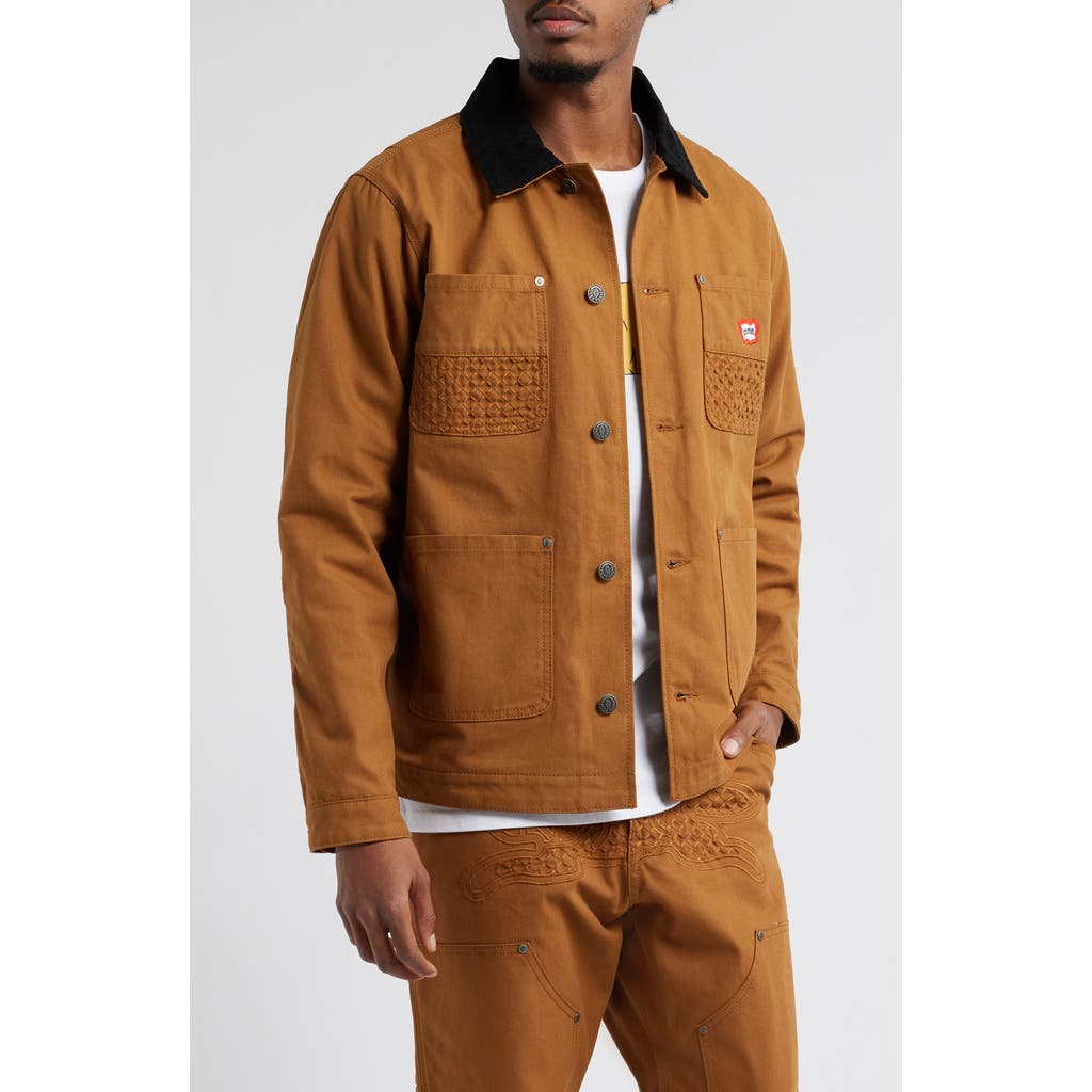 Icecream Cotton Canvas Work Chore Jacket In Canvas