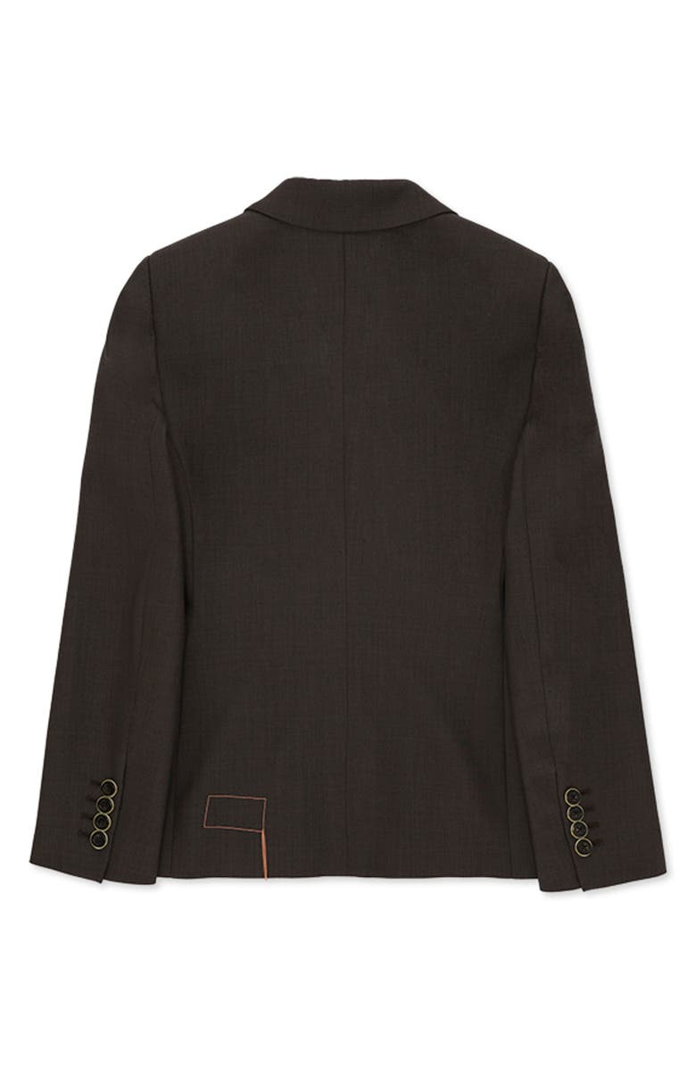 Fortela Dark Brown Fresco Wool Suit, Alternate, color, Dark Brown