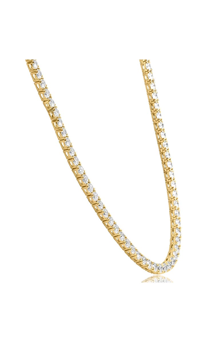 Bliss Diamond 29 Ct Diamond Tennis Necklace 14K Gold 16" Lab Grown, Alternate, color, 14K Yellow Gold
