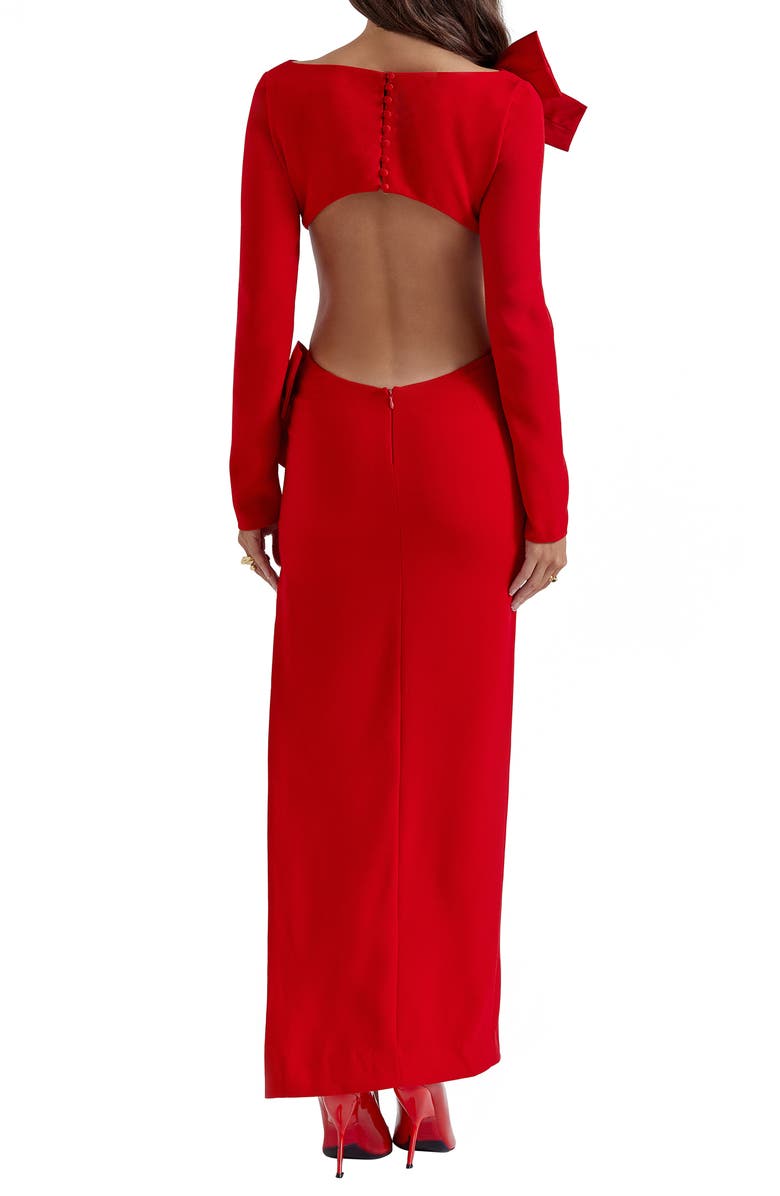 HOUSE OF CB Lavele Long Sleeve Crepe Dress, Alternate, color, 