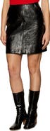 Sanctuary Broadway Faux Leather Miniskirt