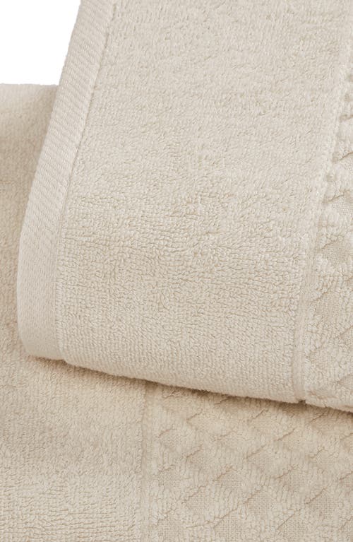 Woven & Weft Diamond Textured 6-piece Towel Set In Brown