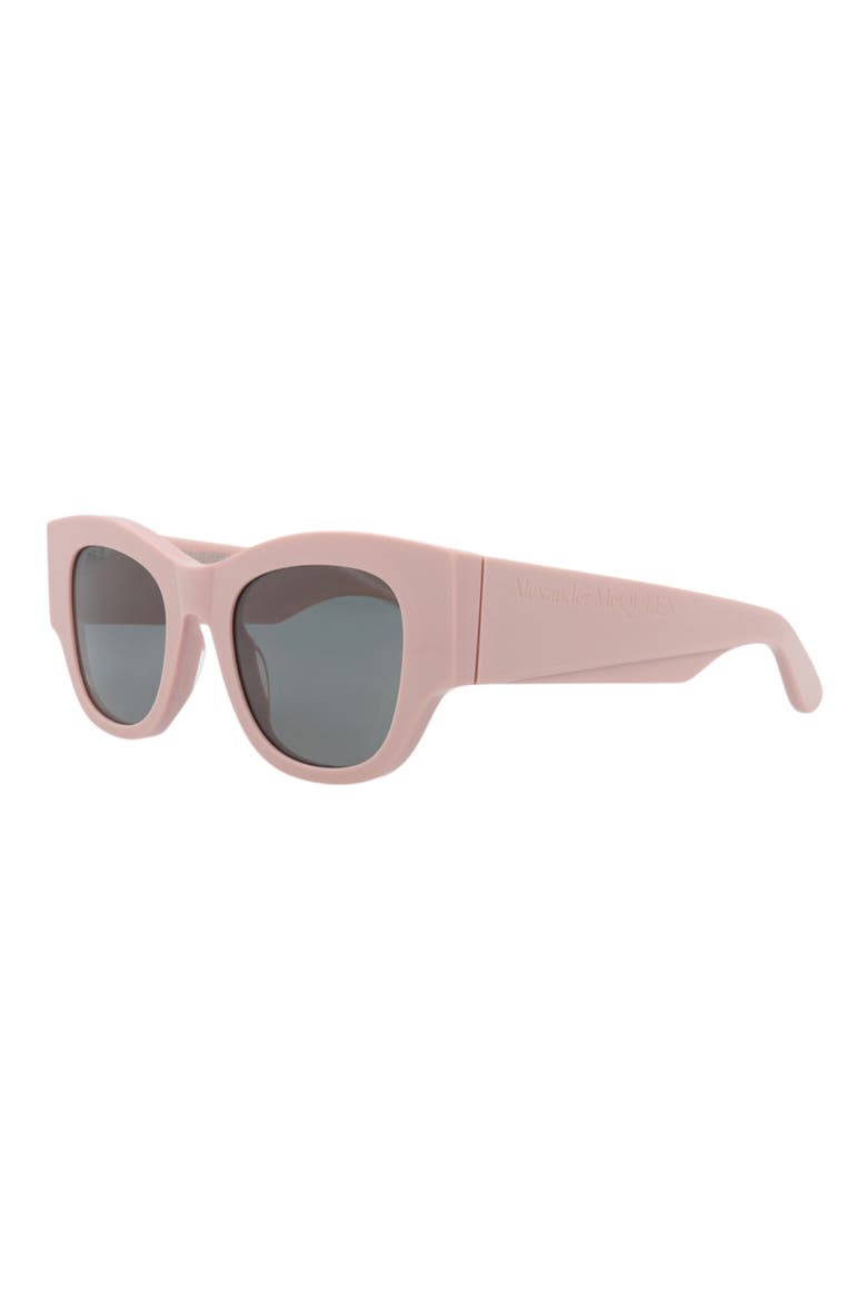 50mm Gradient Square Sunglasses, Alternate, color, PINK PINK GREY