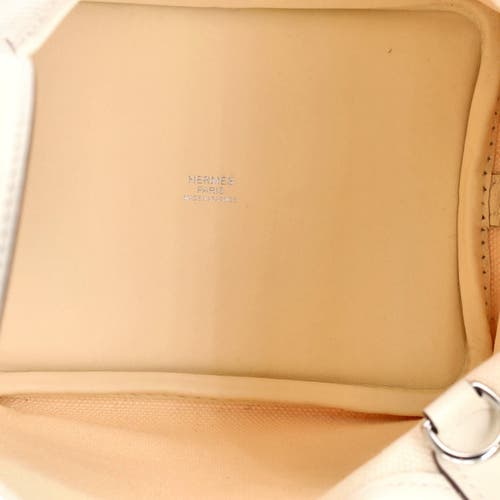 Pre-owned Hermes Hermes Cargo Picotin Lock Bag Canvas And Swift Pm In Brown
