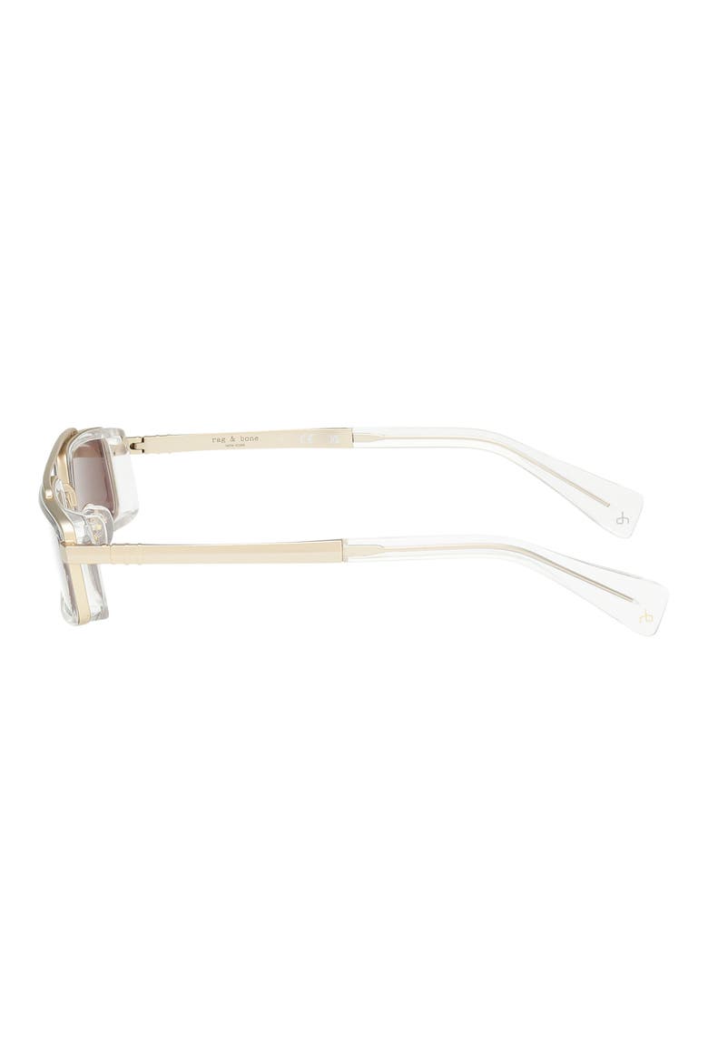 52mm Navigator Sunglasses, Alternate, color, GOLD / CRYSTAL CLEAR / BROWN