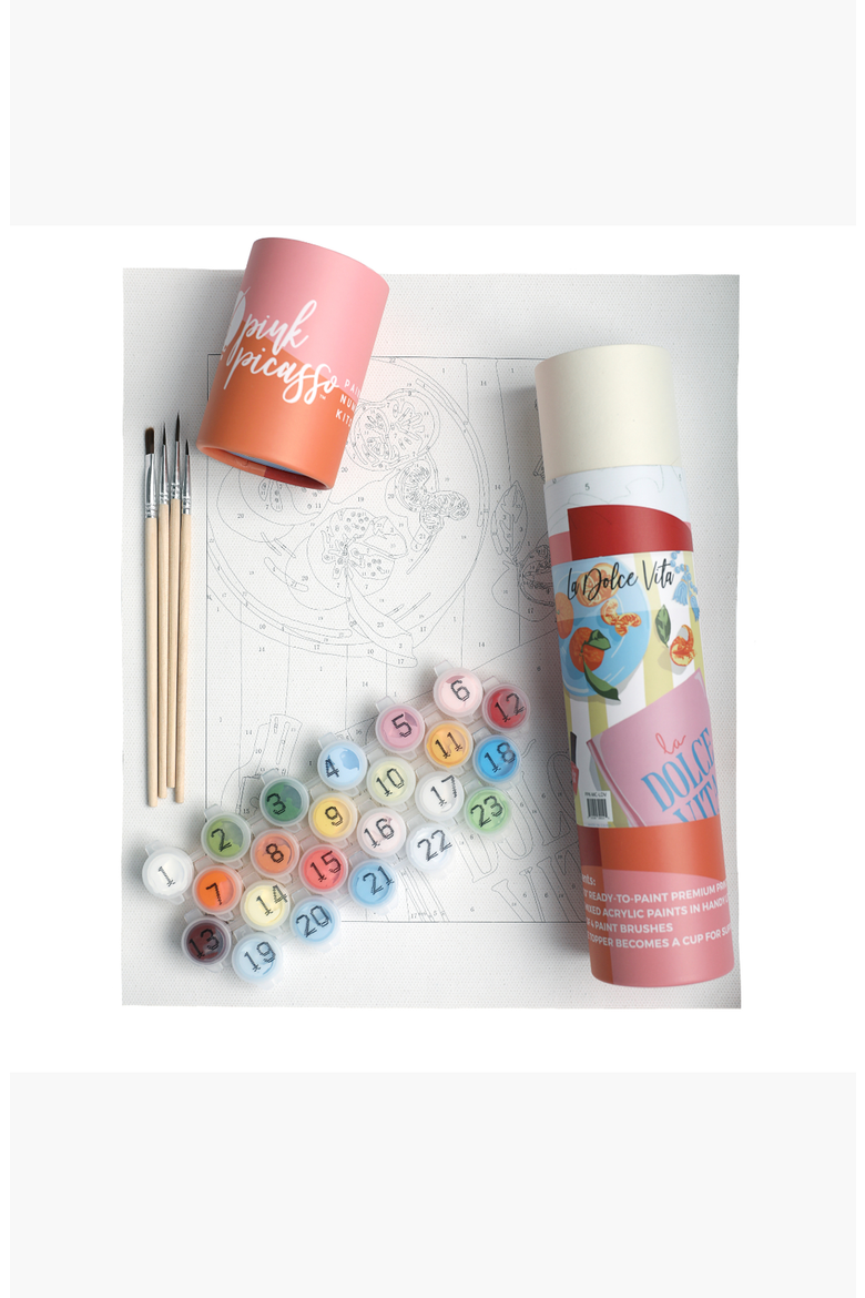 La Dolce Vita Paint by Numbers Kit, Alternate, color, Multicolor
