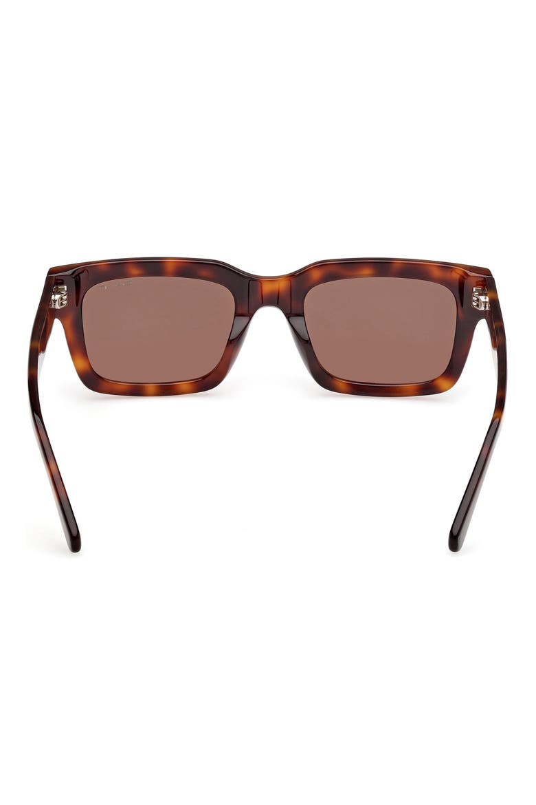 Rectangular Sunglasses, Alternate, color, DARK HAVANA / BROWN