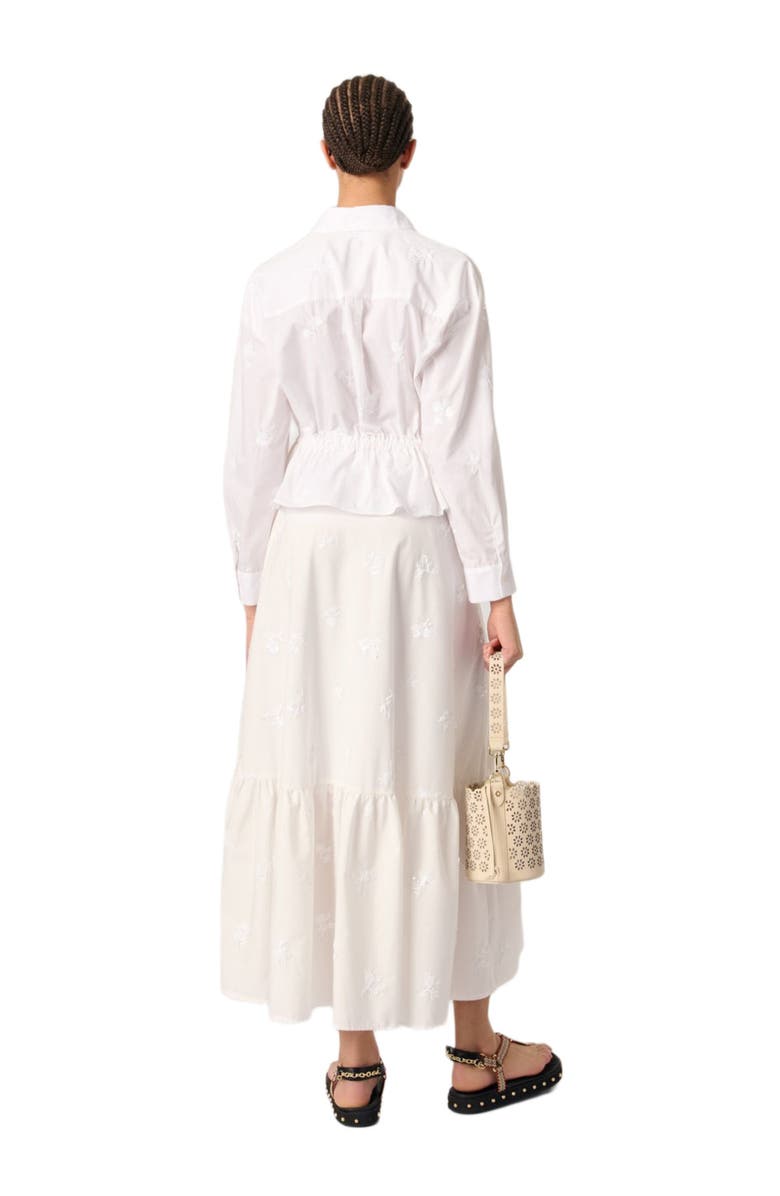 maje Short embroidered shirt, Alternate, color, 