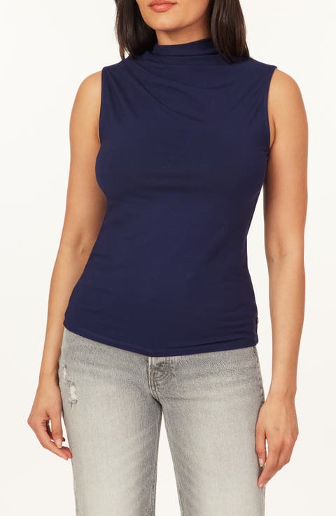 Asymmetric Mock Neck Tank