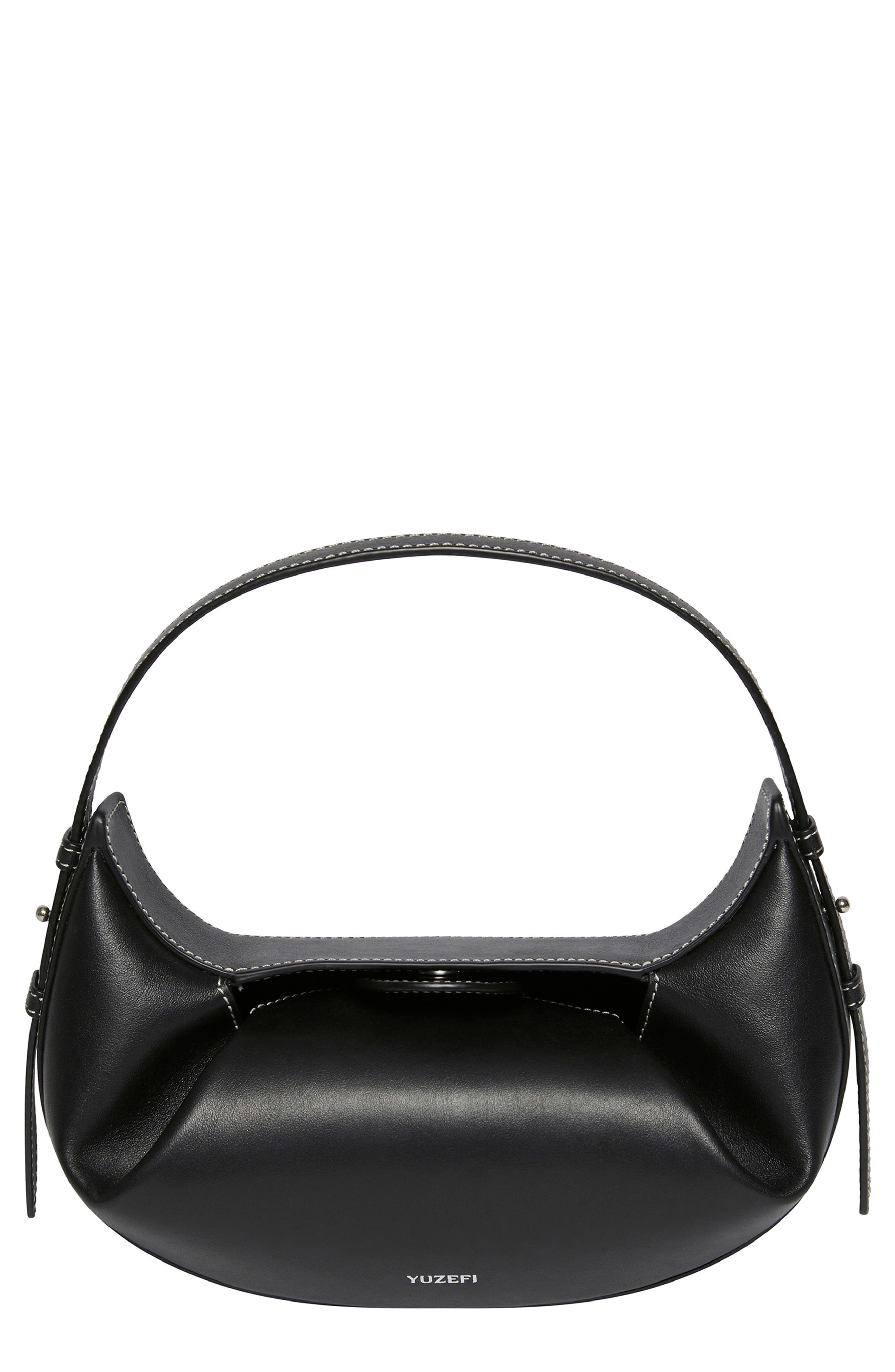 Yuzefi Mini Fortune Cookie Leather Bag, Main, color, 