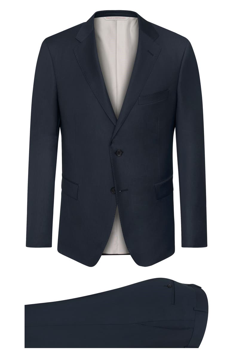 Samuelsohn Solid Wool Suit, Main, color,