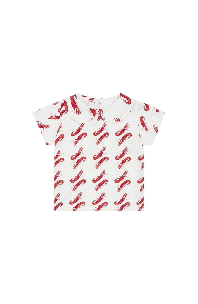 Vild House of Little Vild Lab No.8 - Rare Living Lobsters, Organic Cotton T-Shirt, Main, color, Lobster Print