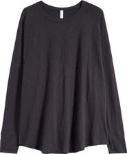 Zella Relaxed Washed Cotton Top