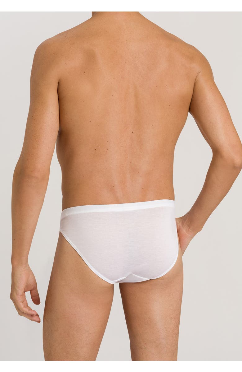 Hanro Cotton Sporty Cotton Bikini Brief, Alternate, color, White
