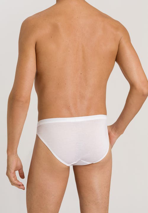 Hanro Cotton Sporty Cotton Bikini Brief In White