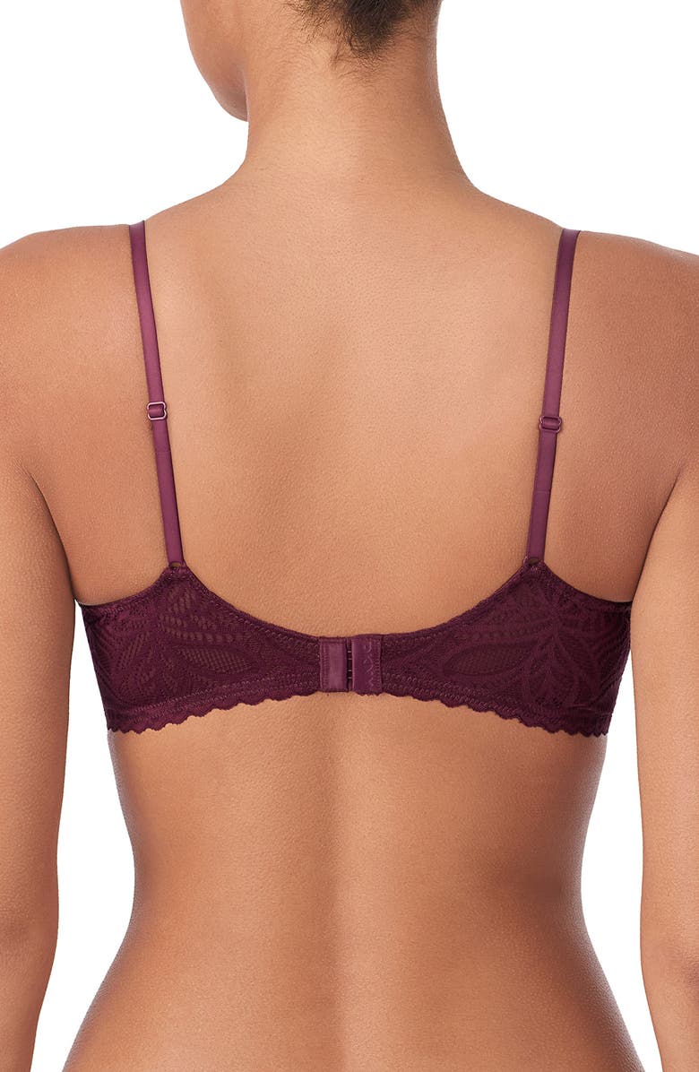 DKNY Lace Deco Underwire Bra, Alternate, color, Fig