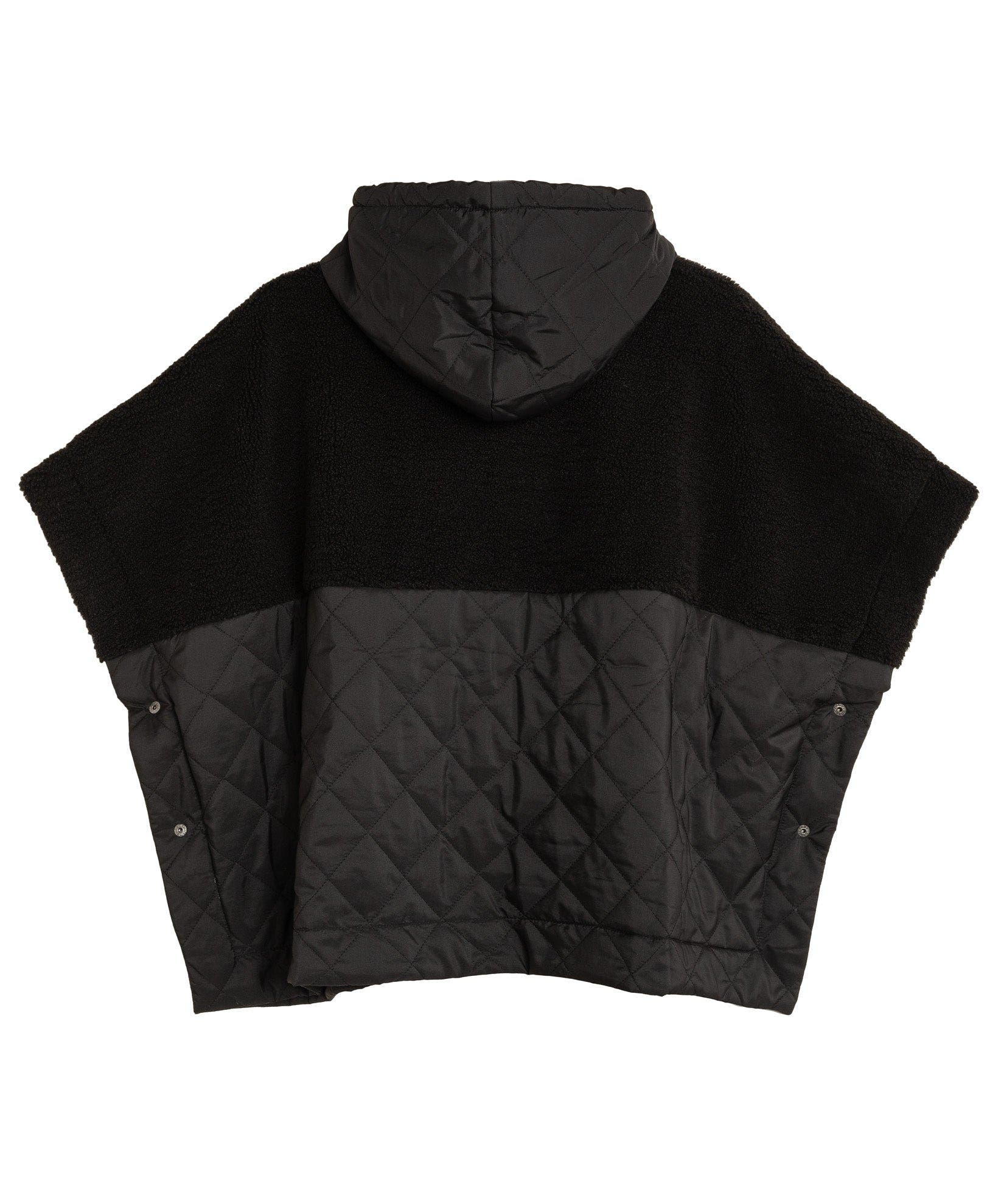 Combo Quilted Hooded Poncho - image 2