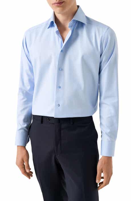 Eton Slim Fit Cotton Twill Dress Shirt